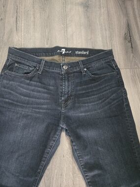 7 For All Mankind Women's Dark Indigo Skinny Jeans